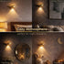 2-Pack Golden Motion Sensor Night Light, Rechargeable Magnetic Wall Lamp, Wireless LED Bird Wall Sconce, Warm Soft Glow