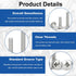 MroMax M4 x 10mm Machine Screws, Phillips Cross Round Head Screw, 304 Stainless Steel Fasteners, 10pcs