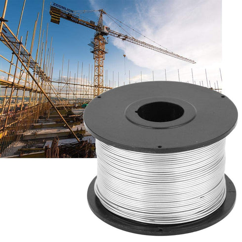4pcs Wire Rebar Tie Wire - 110m Length, 0.8mm Diameter Steel Rebar Tie Wire Rolls for Automatic Tying Machine