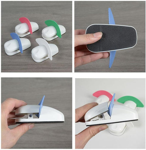 SODOI Set (4PCS) Paper Holder Stand and Clip Folder with Non-Slip Pad Portable Paper Holder Copier Stand Office