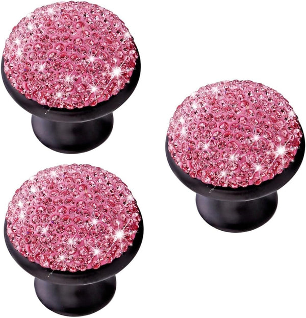 DOITOOL 3pcs Vanity Stool Kitchen Cabinet Knobs Shining Alloy Door Knobs Dressing