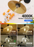 2W 4000K Bulb, 30W 300LM, E12 Dimmable Bulbs, B10 6 Pack CRLight Neutral White LED Candelabra Equivalent LED Chandelier