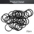 Othmro 20pcs Nitrile Rubber O-Rings, 1mm Wire Dia, 23mm OD Metric Washers for Oil or Air Sealing, Black