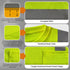 High Visibility Shirts for Men Class 3, Hi Vis Reflective Safety Work Shirts, Short Sleeve, Yellow 3XL
