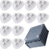 Alpinleux 12 Pcs Mini Caster Wheels, Self Adhesive Caster Wheels, 360 Swivel Appliance