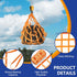 Safety Lifting Net Straps, Flat Nylon Sling Hoisting Net, 3.3' x 3.3'ft Cargo Lifting Nets, Lifting nets and Unloading Heavy Objects(Load:1100lbs) Sling Hoisting Net for Construction Rigging Moving