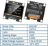 MakerFocus 2pcs 1.3 Inch I2C 128 64 SH1106 Pi/ESP32 IIC OLED Display Module x Pixel Self-Luminous Display Board