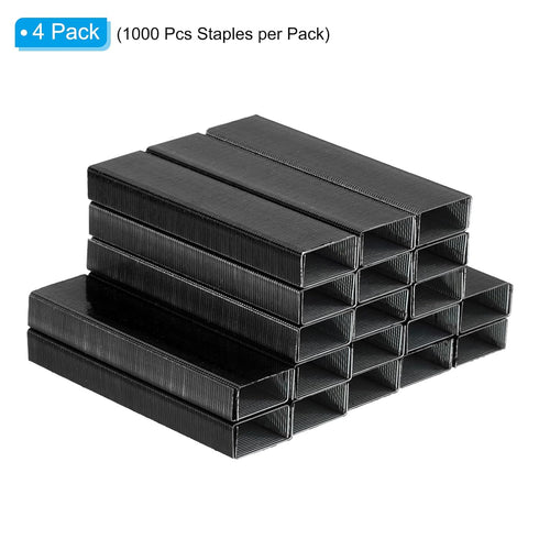 PATIKIL Staples for Stapler, 4 Pack, 1000Pcs Staples Per Pack, 26/6 Standard Staples, Jam Free, Office Supplies