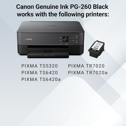 Canon PG-260 TS5320/6420/6420a,TR7020/7020a Genuine Black Ink Cartridge, Compatible