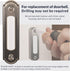 Newhouse Hardware LED Lighted Metal Door Chime Push Button (Satin Nickel) for Surface Mount Door Bell
