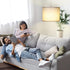 15Ft, LALISU Plug in Pendant Light, Hanging Light with Plug in Cord On/Off Switch Pendant Lighting with Linen Shade