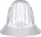 Skelang Lip-less Glass Lamp Shade, Bell Shaped Light Cover with 1-5/8" Fitter Opening,