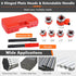 Set 6 1/4", 3/8", 1/2", 3/4", 1", 1-1/4" Goplus Ratchet Pipe Threader Kit, Ratcheting Pipe Threading Tool w/ Dies