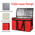 Bodaon Insulated Food Delivery Bag, Cooler Bag for Pizza Delivery, Catering Supplies, Red, XXX-Large