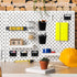 12 Pcs Pegboard Bins with Hooks, Pegboard Organizer Accessories for Garage Workshop Office Tools Storage