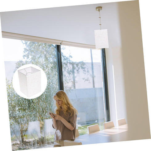 Compact Modern Floor Lamp Shade - Soft Light Cover for Home Decor