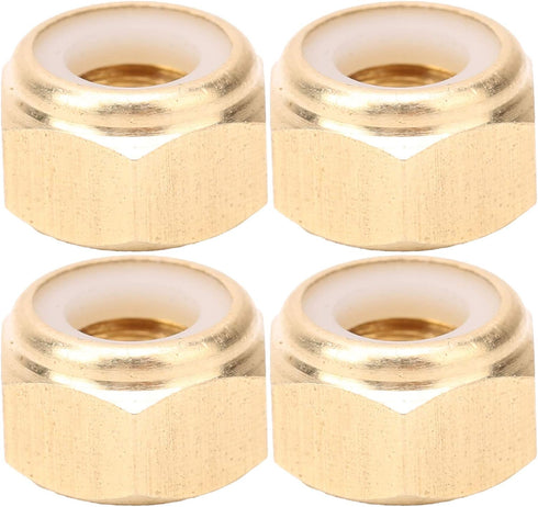 50Pcs Self-Locking Nut, Pure Copper M3/M4/M5/M6 Nuts, Anti-Loose Fastener, Hardware Accessories for Industrial Use (M6)