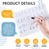 Ctosree 20 Sets Dry Erase Board for Kids, 8 x 11 Inch Double Sided Mini Whiteboard with Markers and Eraser Cap