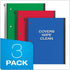 Oxford Spiral Notebook 3 Pack, 3 Subject, Durable Plastic Covers, Strong Coil, 3 Pockets, College Rule, 8.5 x 11, 150