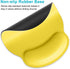 Dapesuom Ergonomic Mouse Pad with Wrist Support, Comfortable Memory Foam for Easy Typing Relief, Yellow