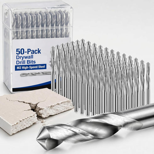 Tondiamo 50 Pcs Drywall Router Bits 5/32" Rotor Drywall Drill Bits High