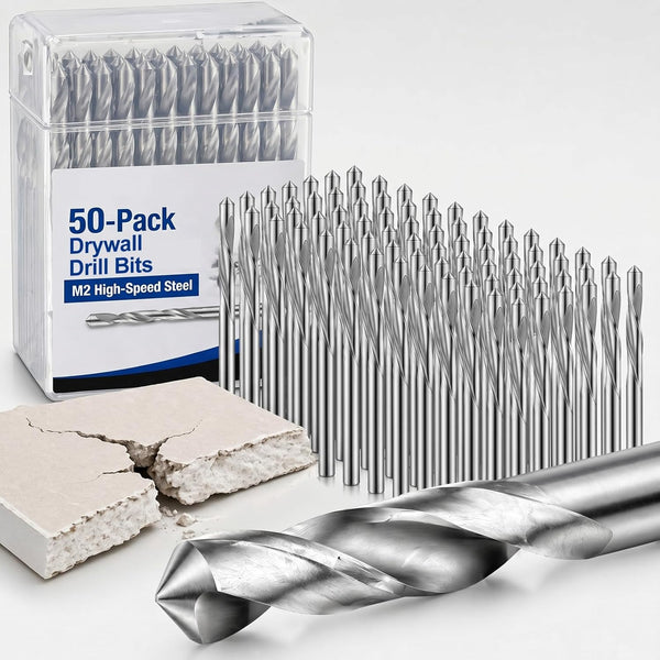 Tondiamo 50 Pcs Drywall Router Bits 5/32" Rotor Drywall Drill Bits High
