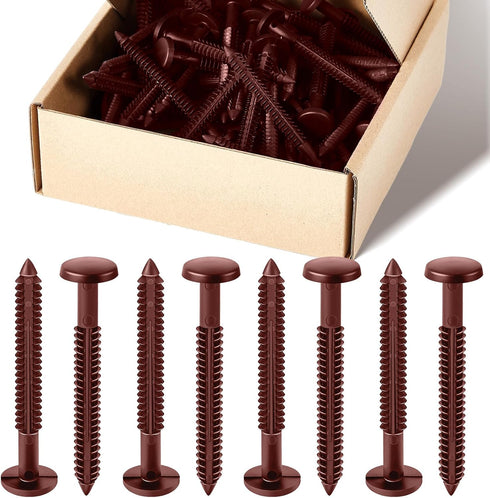 Blulu 60 Pcs 3 Inch Vinyl Shutter Fastener Window Panel Peg Lok Pin