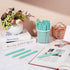 Teling 100 Pcs Ballpoint Pens, Retractable Comfortable Writing Pens in Medium Point 1.0 mm for Office Supplies