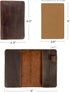 Hide & Drink Rustic Cover for Leuchtturm A6 Hardcover Notebook, Full Grain Leather, Handmade, Bourbon Brown (Notebook