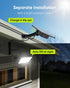 1000 299 4000mAh IP65 JACKYLED Lumens LED Solar Lights Outdoor Bright Solar Dusk to Dawn Light with Battery, Waterproof