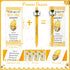 50 Sets (10 Qilery Bee Theme Pen Favor Bulk Thank You for Bee-ing Awesome Employee Volunteer Teacher Nurse Gifts