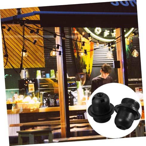 4pcs Bulb Socket Lamp Holder Retro Industrial Style Light Socket Accessories for Pendant Wall Sconce Ceiling Lights