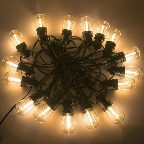 New S14 LED String Light Replacement Bulb, 12PK, 0.6 Watts, E12 Screw Base, Warm White