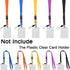 YOUOWO 5 Pack Nylon Neck Lanyards with Detachable Buckle, Breakaway Strap for ID Badge, Key, Phones, USB, Black, Blue,