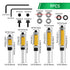 Ozmatip 5Pcs Set 1/4 Inch 1/2 Inch 33/64", 3/4", 1", 1-1/4", 1-1/2" Inch Top and Bottom Bearing Flush Trim Router Bits