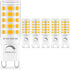 Sailstar G9 LED Bulb Dimmable, 40W Equivalent, 3000K Warm White, 400 Lumens, G9 Bi-pin Bulb, 4W, 6 Pack for Chandeliers.