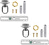 ECUDIS Light Fixture Cross Bar Kit, 1/4 IP Center Lamp Screw Collar Canopy