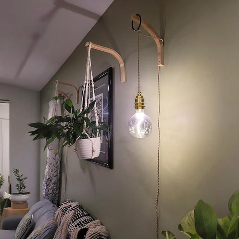 E26 11.5FT Gold Plug in Pendant Light Kit, Hanging Plug in Lights Fixture with Metal Ceramic Socket, Hanging Lights