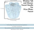 1 Piece Bathtub and Shower Petal Faucet Knob Replacement Trim Kit with 3 Piece Button Set, Clear Acrylic
