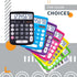 CATIGA 8 Digit Desktop Calculator with Solar Power, Easy to Read LCD Display, for Home, Office, School, Black