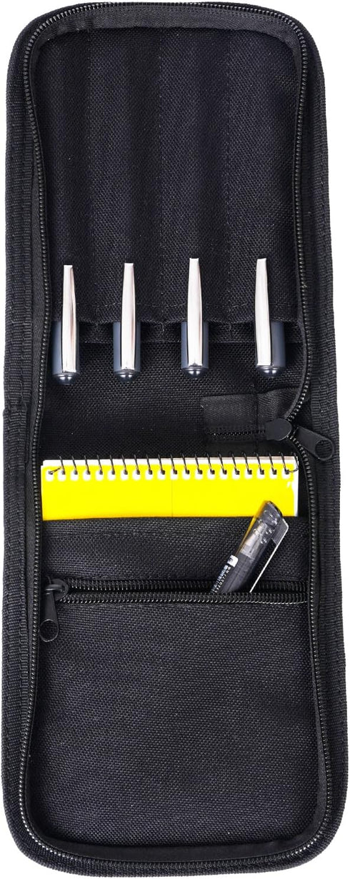 4x6 Notepad Cover with Pen Holders, Waterproof Cover for Notepad and Hiking Journal Case for A6 Folder, Tactical Notepad Cover - Black