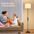 Dimmable 12W Bulb, Keepsmile Floor Lamps for LivingRoom with LED Foot Switch, Remote Custom Color Temperature Floor