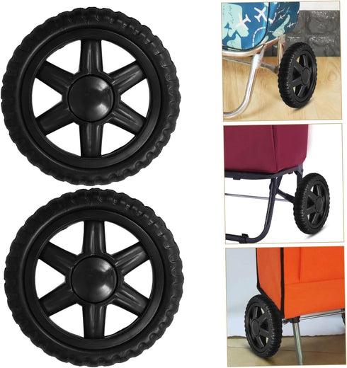 2pcs Luxshiny Rolling Cart Accessories Industrial Casters Swivel Wheels for Shopping Cart Bbq Grill Stroller