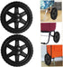 2pcs Luxshiny Rolling Cart Accessories Industrial Casters Swivel Wheels for Shopping Cart Bbq Grill Stroller