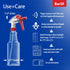 Bar5F 16-Ounce 2-Pack Empty Plastic Spray Bottles BPA-Free Food Grade Crystal Clear M-Series Fully Adjustable Sprayer