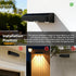 3-Lens 3-Colors 4Pack Solar Fence Lights Wall Lights Outdoor Waterproof Solar Garden Lights Color Changing Solar