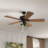2 12 Inches Pcs Ceiling Fan Pull Chain Ornaments Light Pull Beaded Chains with Clear Acrylic Prism Ball Pendant