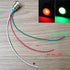 Gebildet 12mm(1/2 inch) 12mm 2 12V/24V/ 20mA Part(Pack 4) Bi-Color(Green&Red) Energy Saving Indicator Light, Color LED