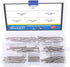 Glarks 90Pcs 304 Stainless Steel Cotter Pin Clip Assortment Kit - Key Fastener Fitting