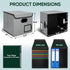 BALEINE File Organizer Box with Lid, Collapsible File Folder Organizer with Plastic Slide for Office Document Storage